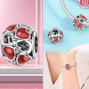 925 LOVE MOM BRACELET CHARM-NEW